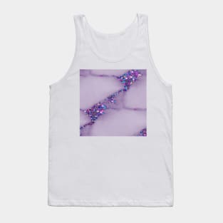 Massimo violet marble - stars Tank Top